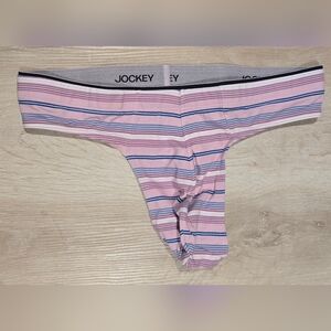 Jockey Pink and Blue Striped Men's Thong